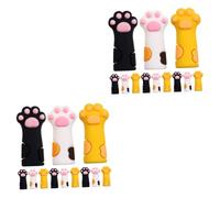 minkissy Piezas Tijeras de manicura para cutículas. cubierta de pinza manga del mango del cortador de cutículas silicona Cubiertas protectoras de recortador de cutículas manga de tijera