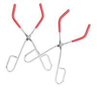 minkissy Pinzas Metálicas para Vasos de Laboratorio 2 Unidades Soporte Antideslizante, Accesorio para Manipulación Segura en Prácticas de Laboratorio Químico