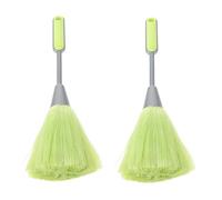 minkissy Plumero y Cepillo De Limpieza para Teclado 2 Piezas para Escritorio, Uso Doméstico y Oficina, Fibra y Metal Duraderos, Adecuado para Desempolvar Espacios Pequeños, Color Metálico y Negro