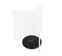 minkissy Portamenús de Acrílico Negro 9x18 Cm 1 Unidad Soporte Giratorio para Letreros de Escritorio Expositor de Menú de Varios Lados para Restaurantes y Tiendas