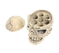 minkissy portavasos de tinta tapas de tinta de tapas de tinta para tatuar soporte de la taza del del cráneo estante de la taza de tinta portavasos de pigmento Beige