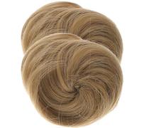 minkissy Postizo Recogido Moños De Pelo 2 Piezas Tamaño Estándar Extensión De Cabello Para Mujeres Niñas Look Diario Accesorios Cabello