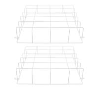 minkissy Protective Cover For Emergency Lights Exit Signs 2 Piezas Wall Mounted Iron Wire Guard Blanco Durable Safety Assurance Public Spaces Schools
