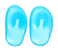 minkissy Protector Auditivo de Silicona Azul para Cuidado del Cabello, Fácil de Usar, Protege las Orejas del Tinte en Peluquería y Uso Personal en Casa