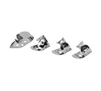 minkissy Púas De Guitarra De Metal Para Dedos, 4 Unidades Orificio, Reutilizable Para Pulgar y Dedo Índice, Accesorio Práctico Para Guitarra y Banjo, Adecuado Para Práctica y Uso Profesional