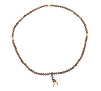 minkissy Pulsera De Cuentas De Madera 108 Perlas Artesanal Resistente Unisex Accesorios De Muñeca Para Uso Diario y Obsequio Versátil Estilo Étnico Negro Natural