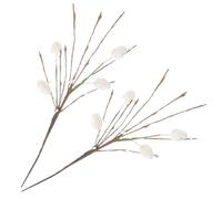 minkissy Rama Decorativa para Huevos de Pascua Artificiales 2 Piezas en Color Claro, Palillos Hechos a Mano para Decoración de Fiesta, Centro de Mesa y Eventos Festivos de Primavera