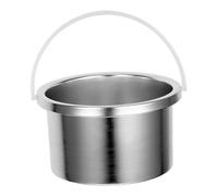 minkissy Recipiente Interior Metálico Para Fundir Cera 500ml Olla Para Depilación Pequeña Compatible Calentadores De Cera Uso Profesional Salones y Spa