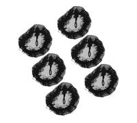 minkissy Red Elástica Cabello Ribete De Encaje 6 Piezas Tamaño Grande 9.5 Cm Para Mujeres Profesionales Auxiliares De Vuelo y Empleados De Banco Uso Transpirable y Ajustable Cordón