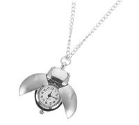 minkissy Reloj de Bolsillo Colgante Vintage Estilo Escarabajo Plata Aleación de Zinc Cuarzo Hombre Accesorio Decorativo para Uso Diario Ofrece Diseño Creativo y Funcionalidad