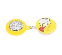 minkissy Reloj Retráctil De Enfermería para Mujeres Reloj De Bolsillo con Clip Diseño Adorable para Enfermeras y Estudiantes Color Amarillo