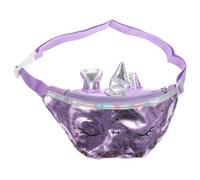 minkissy Riñonera Infantil transportador Cuerpo Que Lleva Adorable Bolso Bandolera de Unicornio cangurera Bolso de Las niñas Exquisito Bolso Casual Púrpura