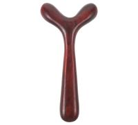 minkissy Rodillo Masajeador Facial de Madera Maciza, Diseño de Cuerno de Ciervo, Herramienta Manual para Meridianos Faciales y Masaje de Ojos, Portátil para Cuidado Facial y Relajación