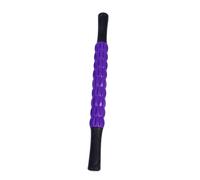 minkissy Rodillo Masajeador Muscular Ergonómico para Gimnasio y Hogar Bastón Pilates Duradero con Mango Cómodo para Relajación y Control de Presión Barra Masaje Fitness Púrpura