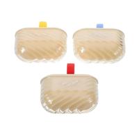 minkissy Rodillo Quitapelusas Portátil Lavable y Reutilizable 3 Piezas Mini Compacto de Gel Pegajoso para Ropa, Mascotas y Muebles, con Funda Transparente, Adecuado para Viaje y