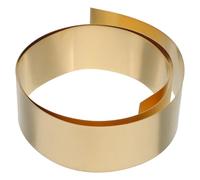 minkissy Rollo de Lámina de Latón Amarillo para Manualidades y Joyería Alta Formabilidad y Atractivo Artístico Adecuado para Proyectos Decorativos y Artesanías de Jardín