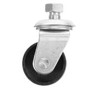 minkissy Rueda para Gato Hidráulico de Piso Rosca de 16 Mm, Rueda Giratoria Metálica Engrosada para Gato Horizontal, Accesorio Resistente para Manejo de Materiales Industriales