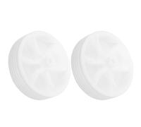 minkissy Ruedas Estabilizadoras de Bicicleta, Accesorio Plástico Resistente y Fácil de Instalar, Ayuda a Aprender a Montar Bicicleta Ruedas Auxiliares de Color Blanco