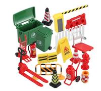 minkissy Señales de Tráfico Miniatura para Juguetes Educativos de Simulación Vial Accesorios para Maquetas Enseñanza de Seguridad Vial