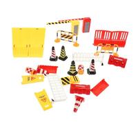 minkissy Señales y Barricadas de Tráfico Juguete Educativo para Niñas de Escena Vial para Aprender Seguridad Vial y Estimular la Imaginación Infantiles