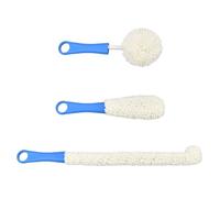 minkissy Set De 3 Cepillos De Limpieza para Copas De Vino Cepillo Limpiador para Decantador Y Tazas Mango Ligero De Plástico Seguro para Cristalería Reutilizable para Cocina Y Hogar