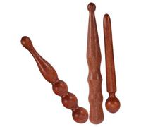 minkissy Set de 3 Rodillos Moldeadores de Madera de Sándalo para Terapia Corporal Alivio Preciso de Acupuntura y Relajación Muscular en Terapia Completa