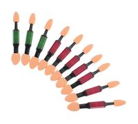 minkissy Sombra De Ojos En Barra 10 Esponjas Aplicadoras Brocha Para Mujeres y Niñas Cómoda Polvo Fácil De Pegar Sin Picazón Para Maquillaje