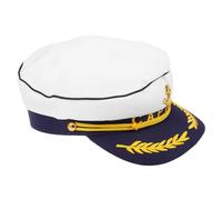 minkissy sombrero de sombreros gorra de sombreros de vestirse azul para Captain Hat Bachelor Party sombrero disfrazado de fiesta de festival poliéster