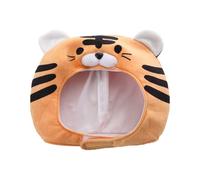 minkissy Sombrero de Tigre de Peluche para Disfraz Adulto Algodón Pp, Cómodo y Cálido, Adecuado para Fiestas y Cosplay, Diseño Atractivo y Estilo de Dibujos Animados