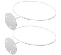 minkissy Soporte de Pared de Almacenamiento de Balones de Fútbol y Baloncesto en Hierro Blanco, Fácil de Instalar Paquete de 2 Unidades Adecuado para Habitaciones y Tiendas