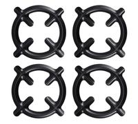 minkissy Soportes para Ollas de Hierro 4 Piezas, Rejillas para Estufa de Gas Resistentes al Calor, Portavasos Redondos Multifuncionales para Cocina, Accesorios Antideslizantes para Fogones