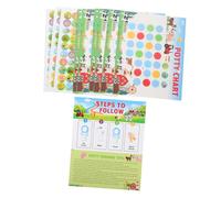 minkissy Tabla de Entrenamiento Material Papel 1 Set con Pegatinas Segura para Piel Delicada para Motivar Uso del Inodoro Infantil para Ir al Baño para Niños y Niñas