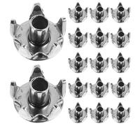 minkissy Tacos de Tracción Antideslizantes para Zapatos de Acero Inoxidable 50 Piezas 5 Puntas para Nieve y Hielo, Clavos para Senderismo y Crampones en Entornos Resbaladizos