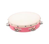 minkissy Tambor Infantil de Mano Color Rosa Instrumento Musical de Percusión para Fiestas y Presentaciones Diámetro de Diseño Ergonómico y Superficie Lisa