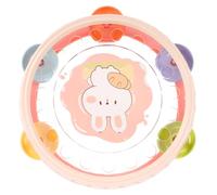 minkissy Tambor Infantil Musical Portátil de Mano con para Juguete Educativo para Desarroll Habilidades y Coordinación para Casa Viaje Color Rosa con Diseñ