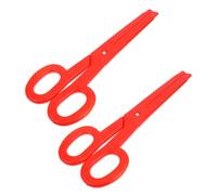 minkissy Tijeras Accesorio Portátil Esencial Grandes de Plástico Rojo Pack de 2 Piezas para Disfraces de para Fiestas y