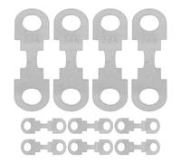 minkissy Tira de Fusibles Plana para Vehículo de Metal Plateado Diseño de Placa Plana, 30 Piezas, 30a 40a 50a, Rendimiento Estable y Prevención de Sobrecargas para Automóviles