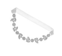 minkissy Tobillera de Novia con Flores de Rhinestone Cinta Elegante para Pierna Banda para Bodas Accesorio de Fiesta para Novias y de Honor