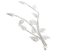 minkissy Tocado de Boda con de Imitación Accesorios para El Cabello Plateados Tocados de Novia con de Imitación Elegante Pinza para El Cabello para Fiesta de Bodas