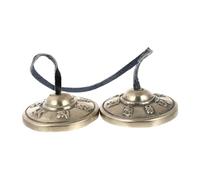 minkissy Tocar el Timbre de Platillos Hecha Mano Instrumento de Percusión de Puro Suministro para Budismo Campana de Meditación Manual Campana de Platillos Religiosos para Yoga y Meditación