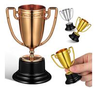 minkissy Trofeos Pequeños para Eventos Deportivos Infantiles, 3 Unidades Base Resistente, Premios de Participación y Decoración para Fiestas