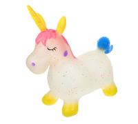 minkissy Unicornio Inflable para Juguete Saltarín Seguro y Grueso Caballo Montable para Bebés y Jardín Infantil Diseño Adorable y Versátil para Diversión Infantil