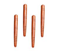 minkissy Varillas de Acupresión de Madera 4 Piezas Palo de Masaje Ergonómico Marrón para Terapia Relajante Hogar y Spa Cuidado Corporal Antiestrés