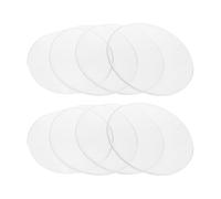 minkissy Vidrios de Reloj de Laboratorio 90mm, Juego 10 Piezas de Vidrio Transparente para Evaporación y Cubierta de Vaso de Precipitados, Herramienta Escolar para Experimentos Químicos