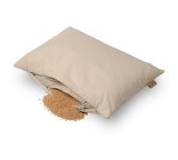 MinkovHOME Almohada de Mijo Orgánico, Ergonómica,Transpirable, Funda de Algodón Suave, Confort Cervical, Cojín Natural, 30 x 40 cm