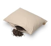 MinkovHOME Almohada de Trigo Sarraceno Orgánico, Ergonómica,Transpirable, Funda de Algodón Suave, Confort Cervical, Cojín Natural, 40 x 80 cm