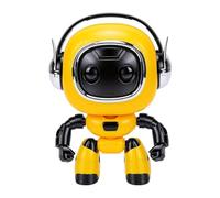 Minleshry Robot AI con Control por Voz, Compañero de Escritorio de Chat | Soporte de 37 Idiomas, Batería de 1000 MAh, Uso de 200 Minutos, con Ojo LED, para Aprender a Trabajar como Regalo