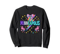 Minneapolis Roller Skates Gráfico Rayo Colorido Sudadera