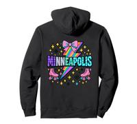 Minneapolis Roller Skates Gráfico Rayo Colorido Sudadera con Capucha