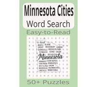 Minnesota Cities Word Search: Word Search Puzzles with Easy-to-Read Print about Minnesota Cities | 6x9 inches | 110 pages | 50+ Puzzles...Gifts, Vacations & Holidays